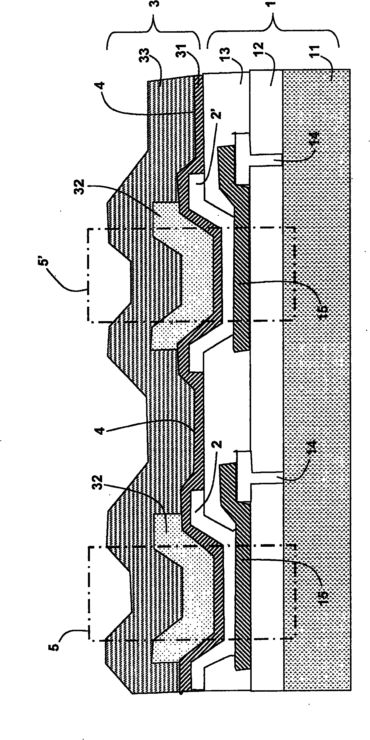 Light-emitting panel for illuminating or displaying images provided with a composite transparent upper electrode