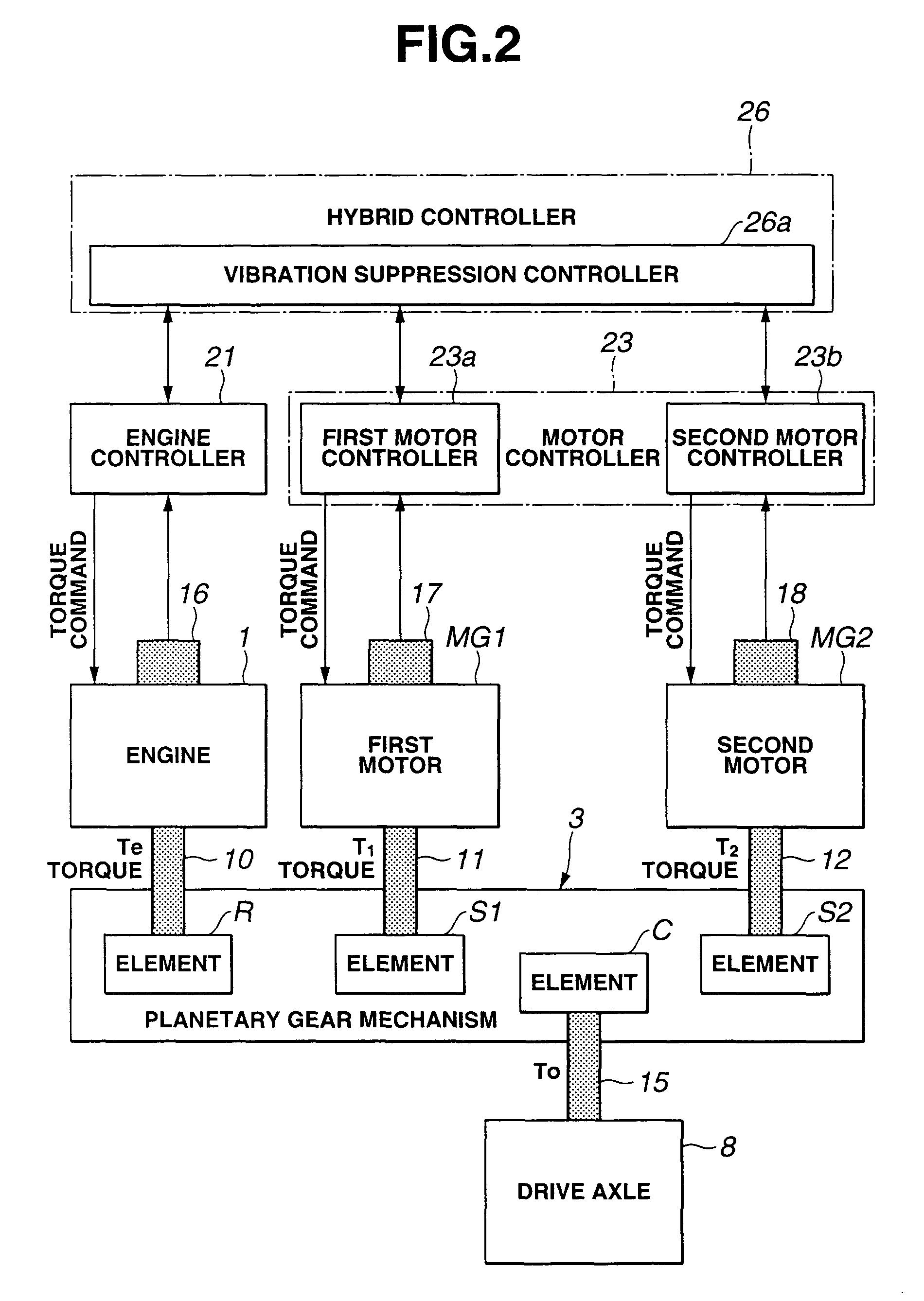 Vibration suppression apparatus and method for hybrid vehicle