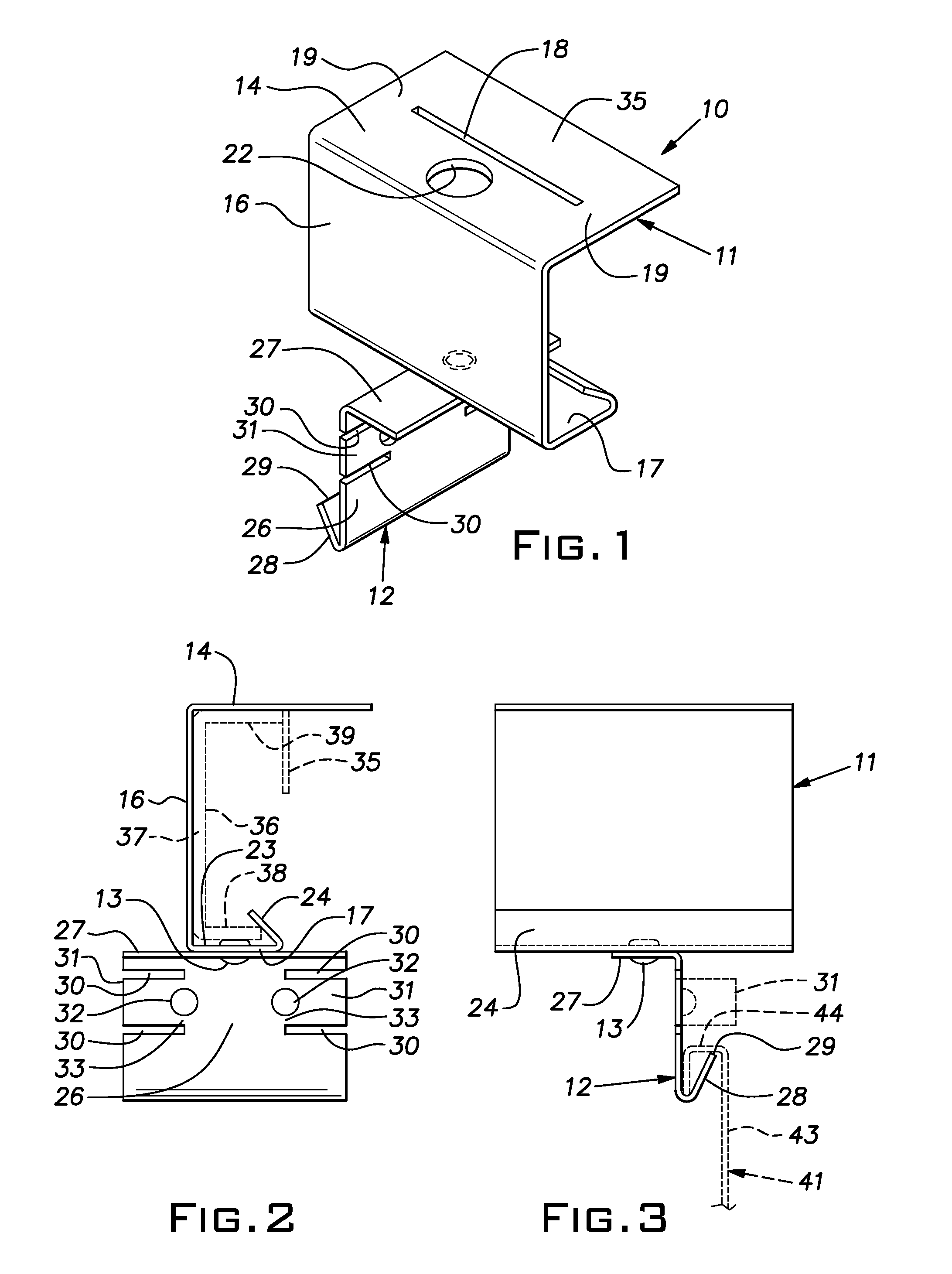 Panel attachment clip