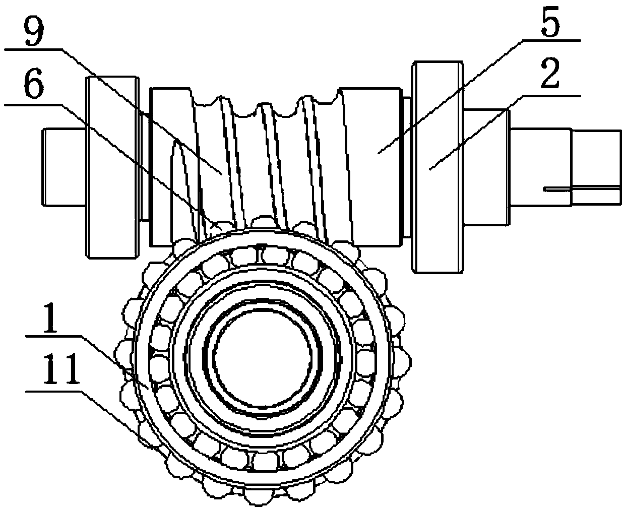 Right-angle output steel ball speed reducer