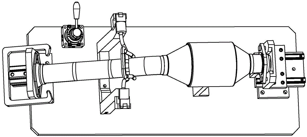 Inspection device for automobile catalyst converter assembly