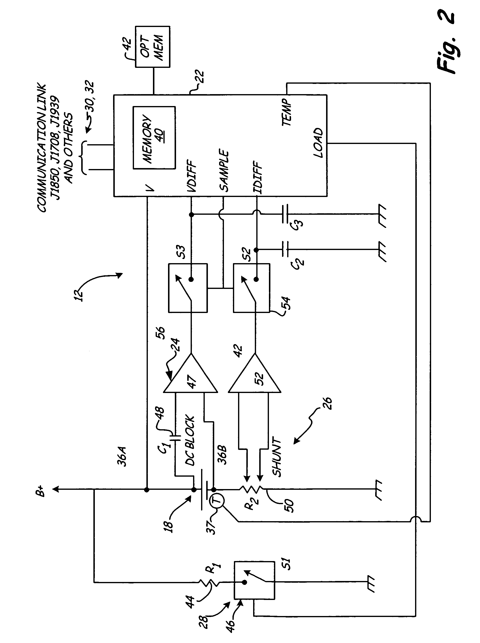 Automotive vehicle electrical system diagnostic device