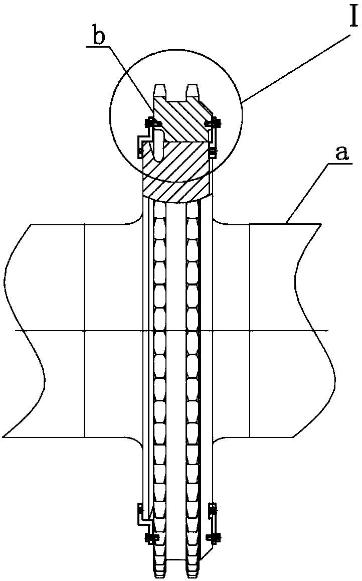 Positioning tool and method for assembling crankshaft sprocket of marine low-speed diesel engine