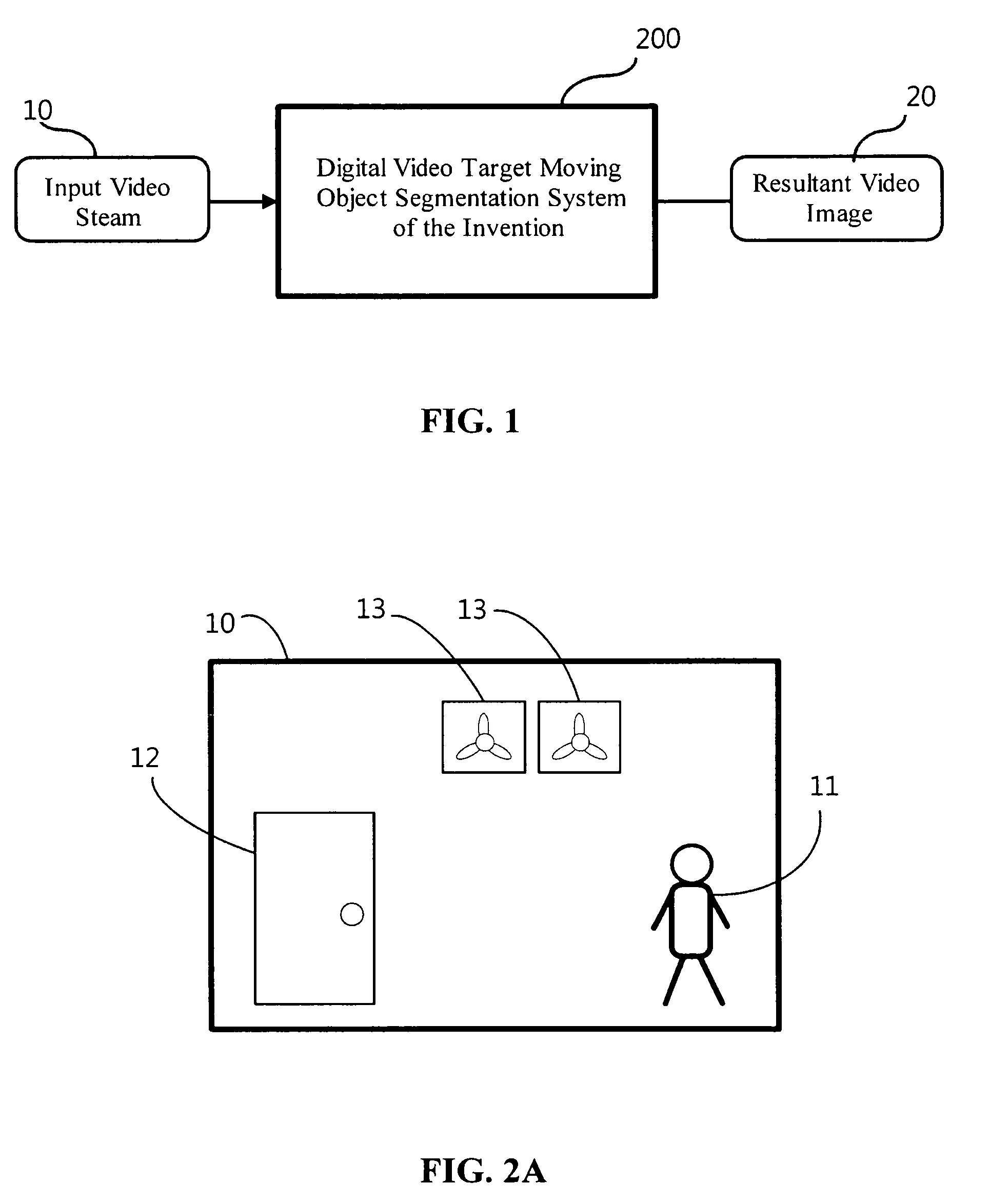 Digital video target moving object segmentation method and system