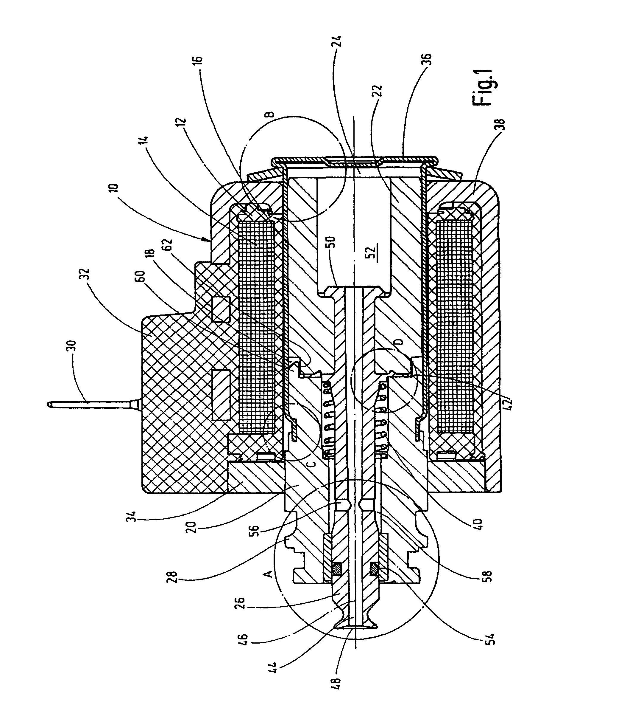 Actuating device