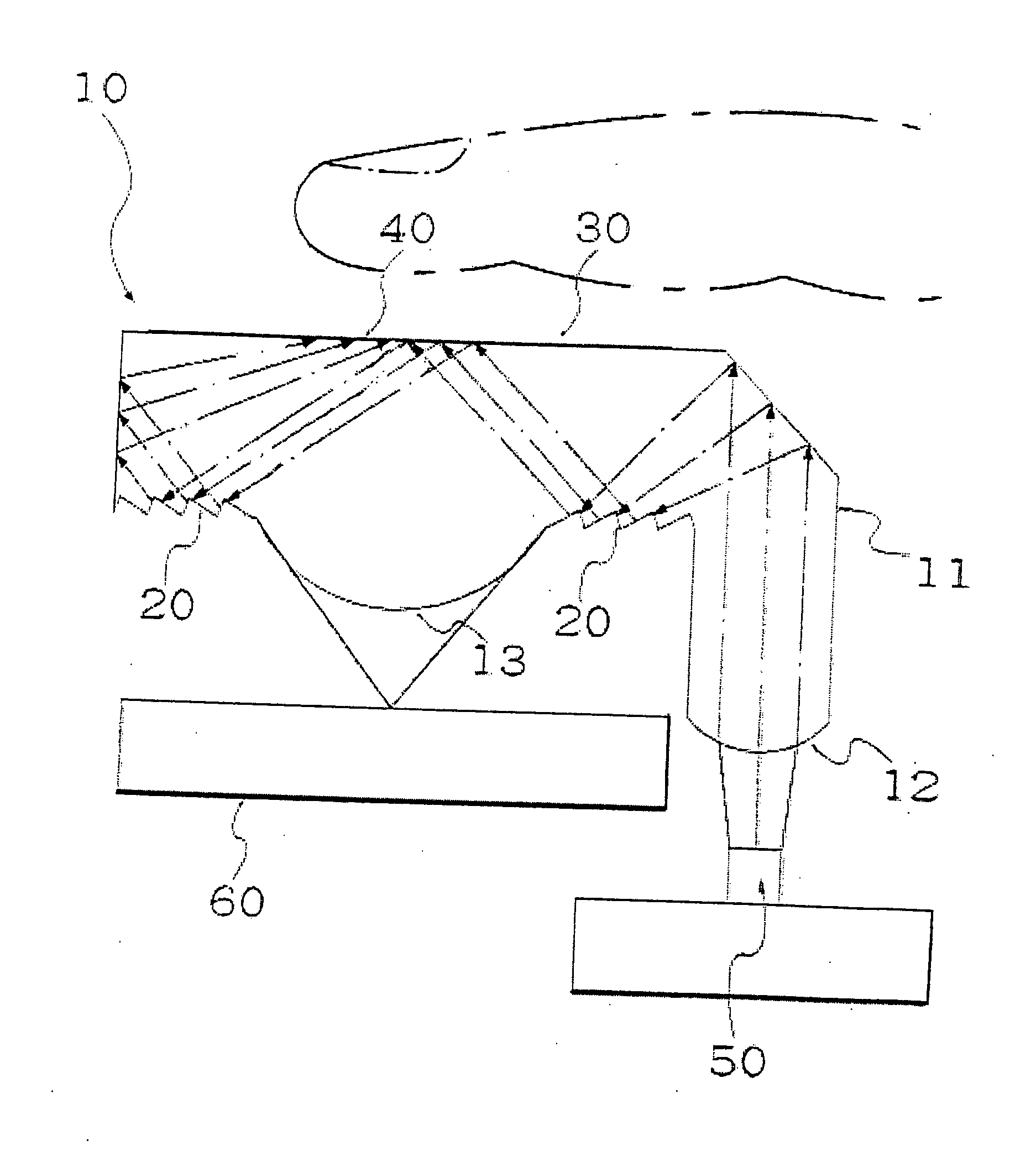 Controller of Contact Sensing Type Using Optical Principle for Controlling a Pointer on a Display Screen