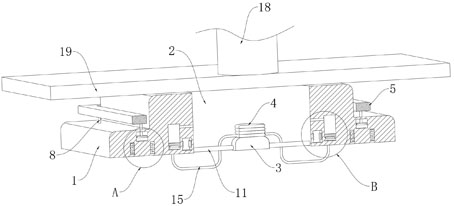 Stripping device for alloy plate stamping die