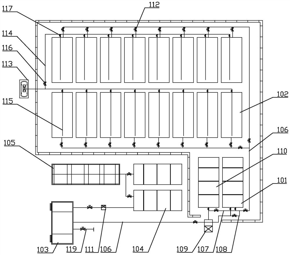 Combined slurry treatment system for construction