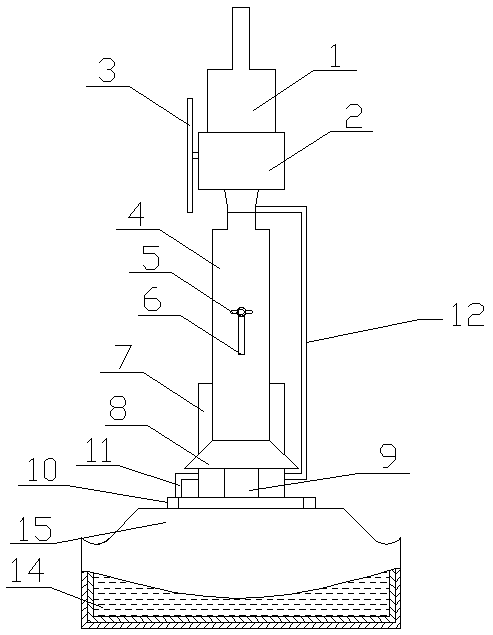 A concrete drilling and sampling machine