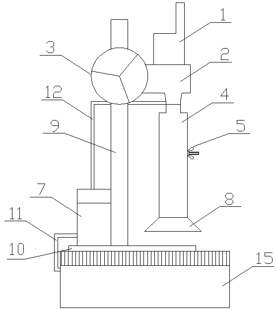 A concrete drilling and sampling machine