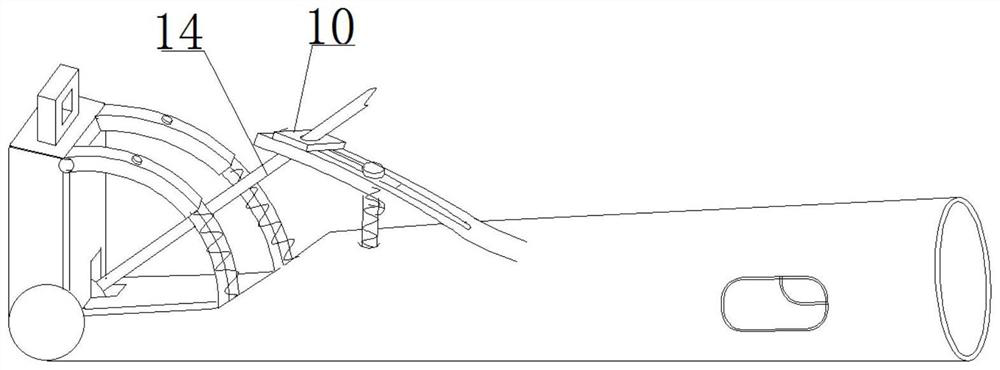 Slope and wall joint grooving device with centralizing limiting function