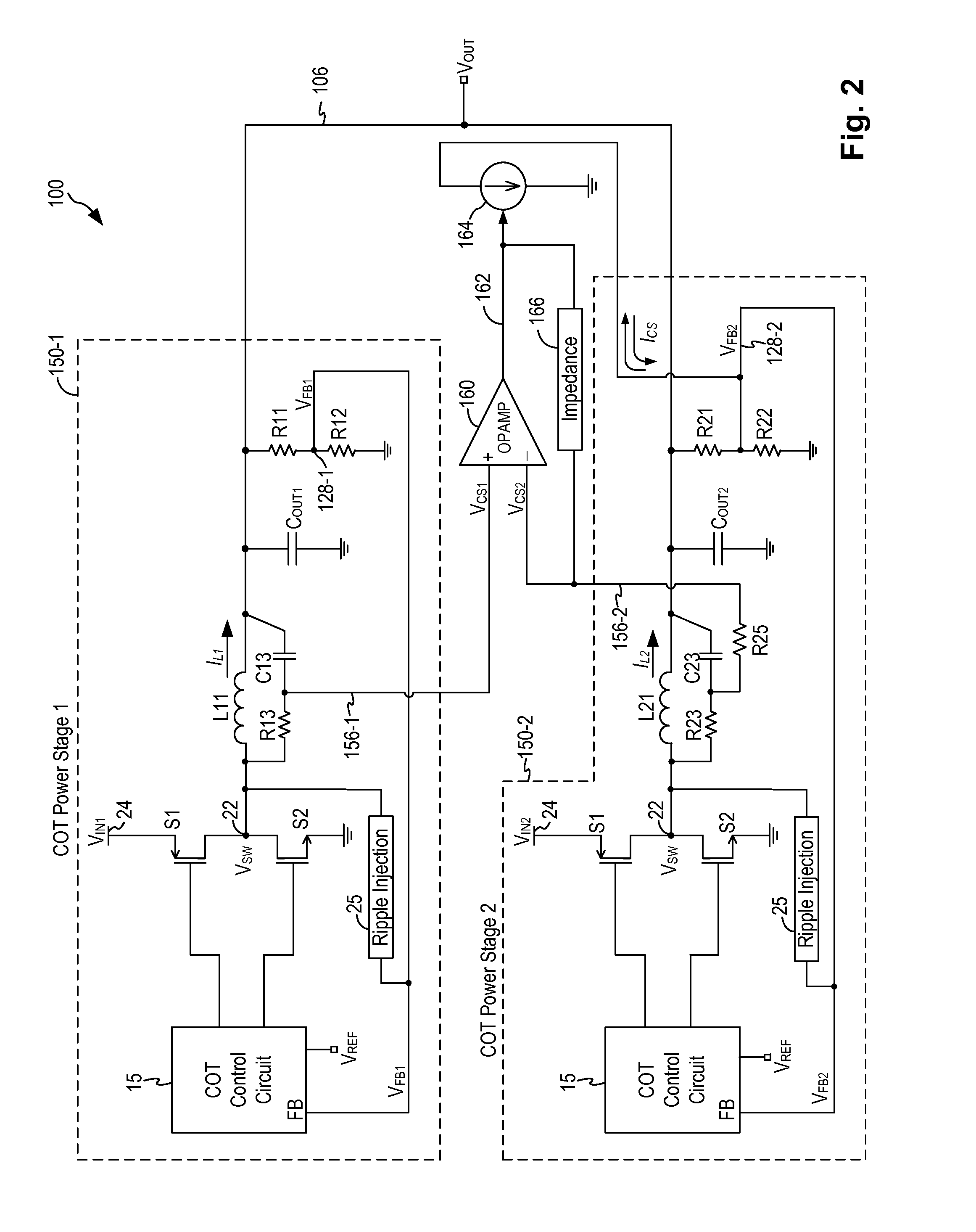 Current sharing method for cot buck converter