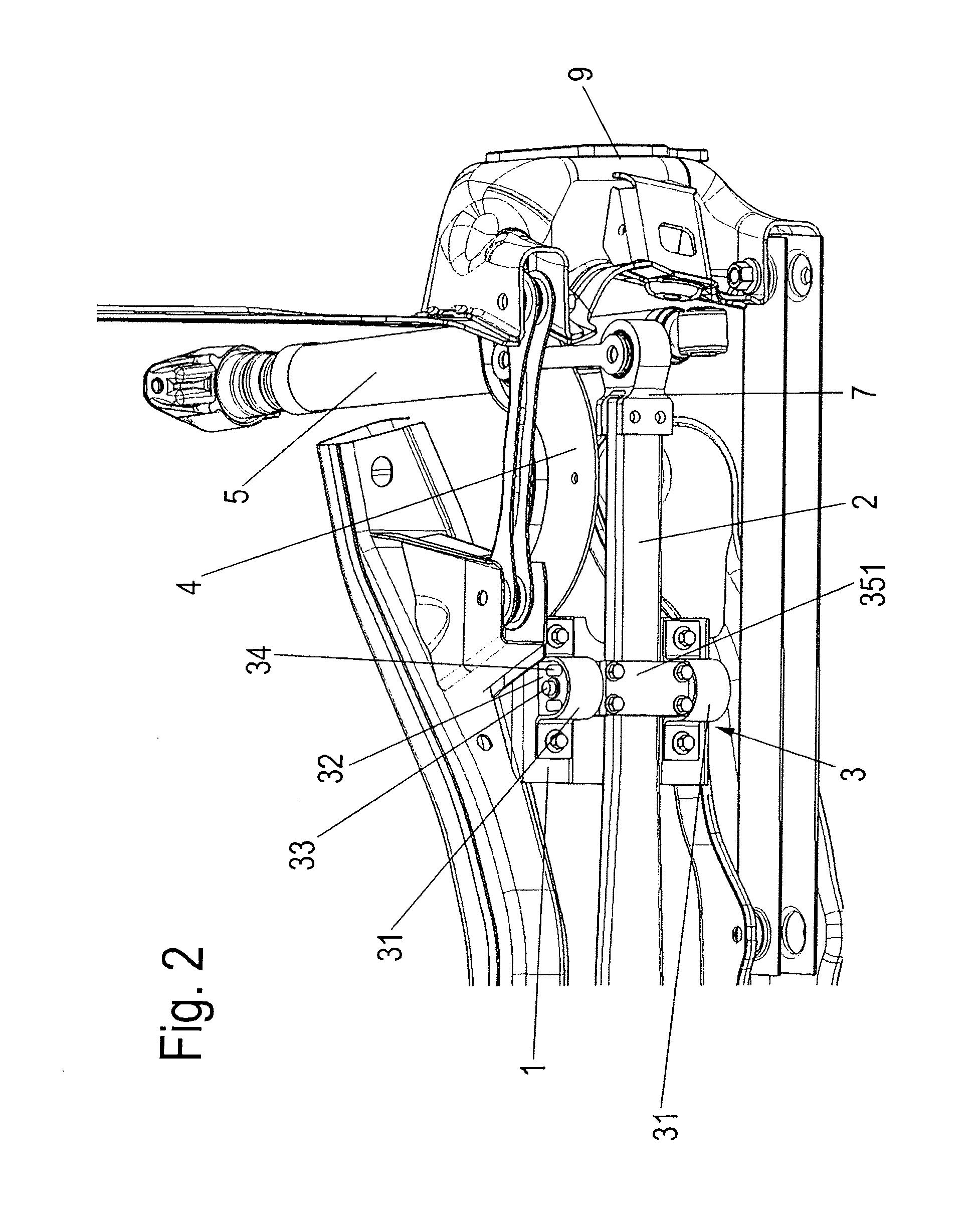 Wheel suspension of a motor vehicle