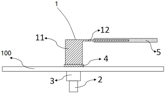 An antenna conformal to the handle