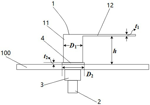 An antenna conformal to the handle