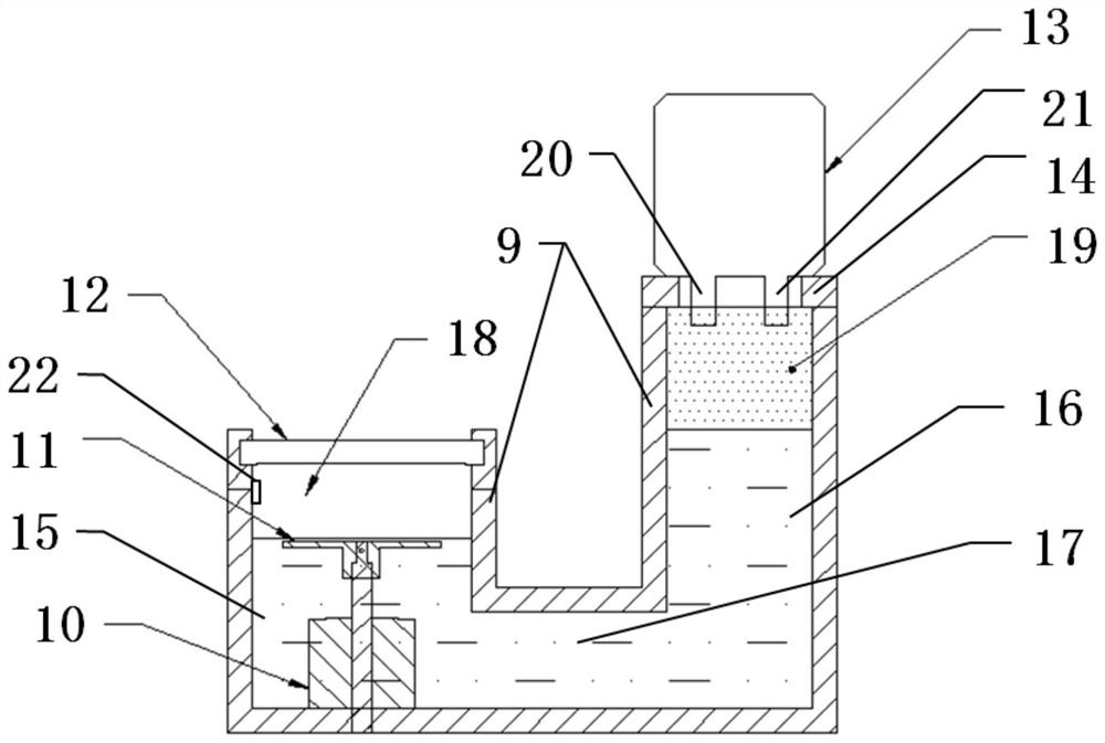 Light-cured resin liquid level control device and method