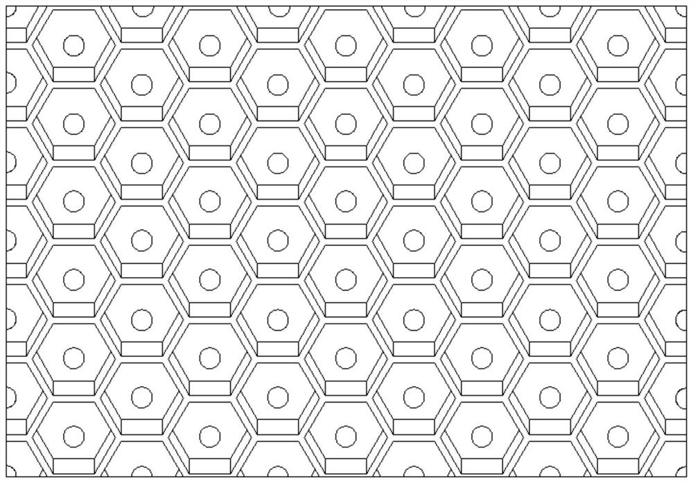 Film acoustic metamaterial of honeycomb flanged structure