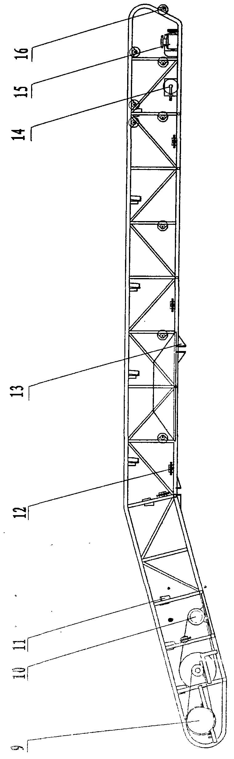 Movable and retractable type elevated grain binning machine