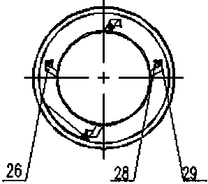 Multilayer rotary kiln based small granular material destructive distillation method