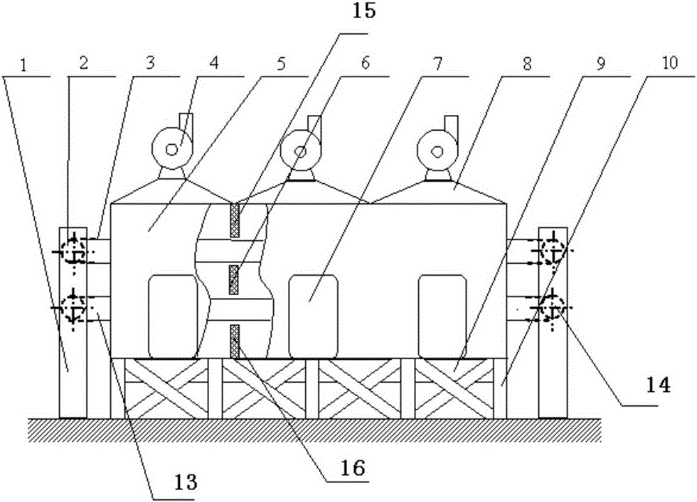 Cooling and drying synchronizing method for rotary hearth furnace