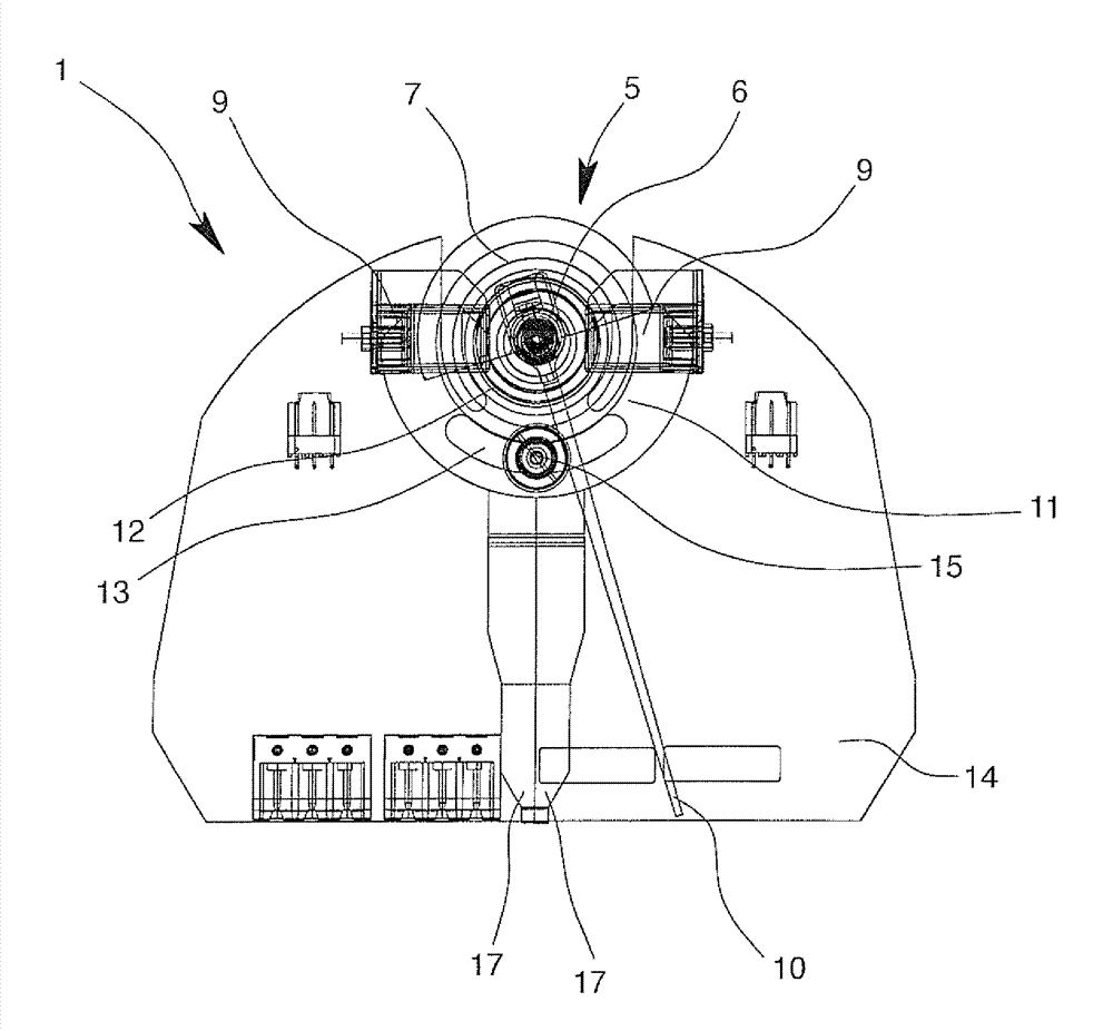 Suspension flow meter with limit value switch