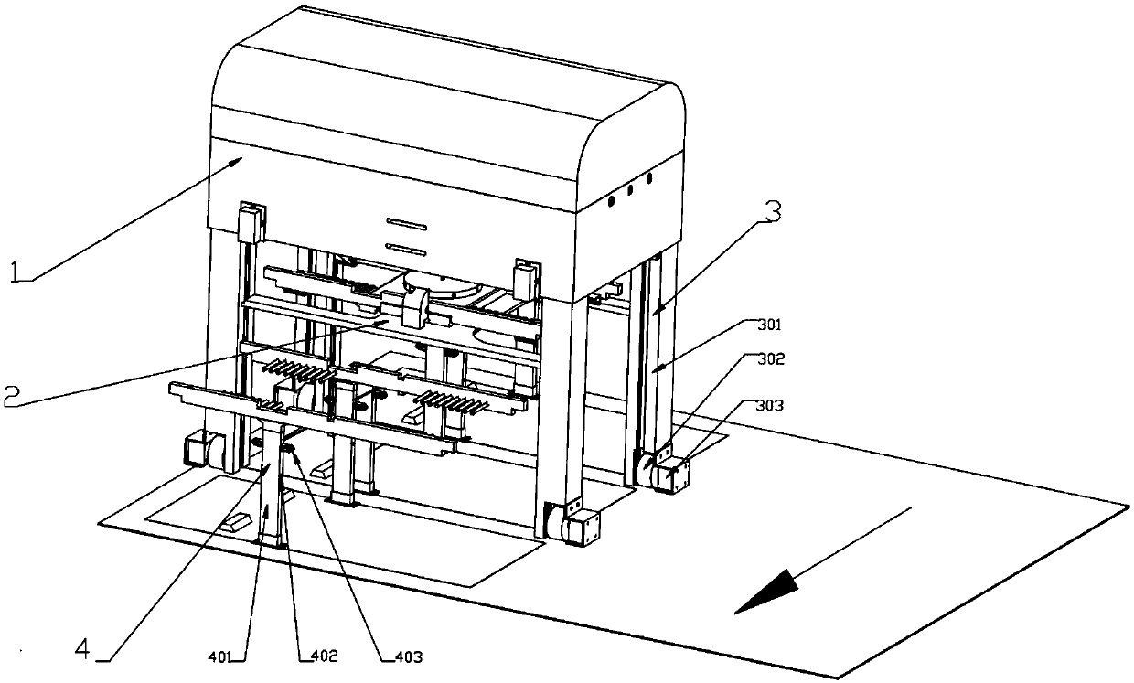 Small storage type double-layer stereo parking equipment with insertion-and-extraction type parking frame and control method