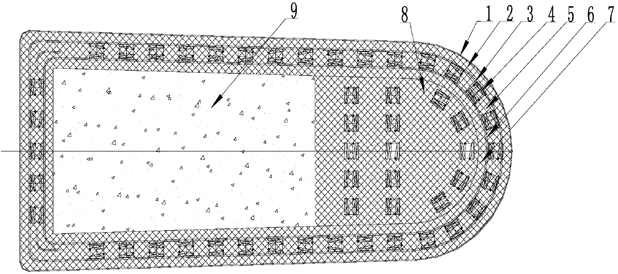 Damping safety structure anti-collision pier