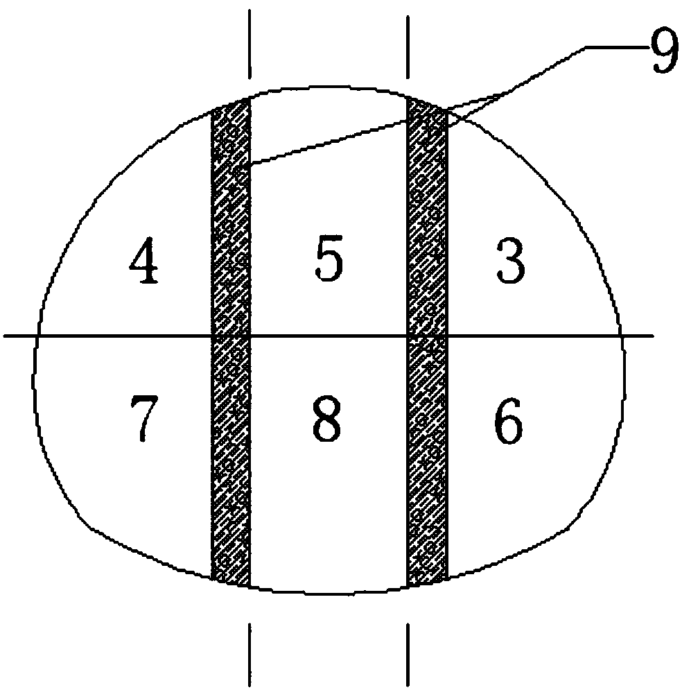 Construction method for large cross-section tunnel passing through longitudinal hard-soft-hard strata