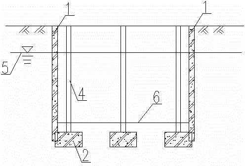 Novel totally-closed water stopping system for water-rich stratum foundation pit and construction method of novel totally-closed water stopping system