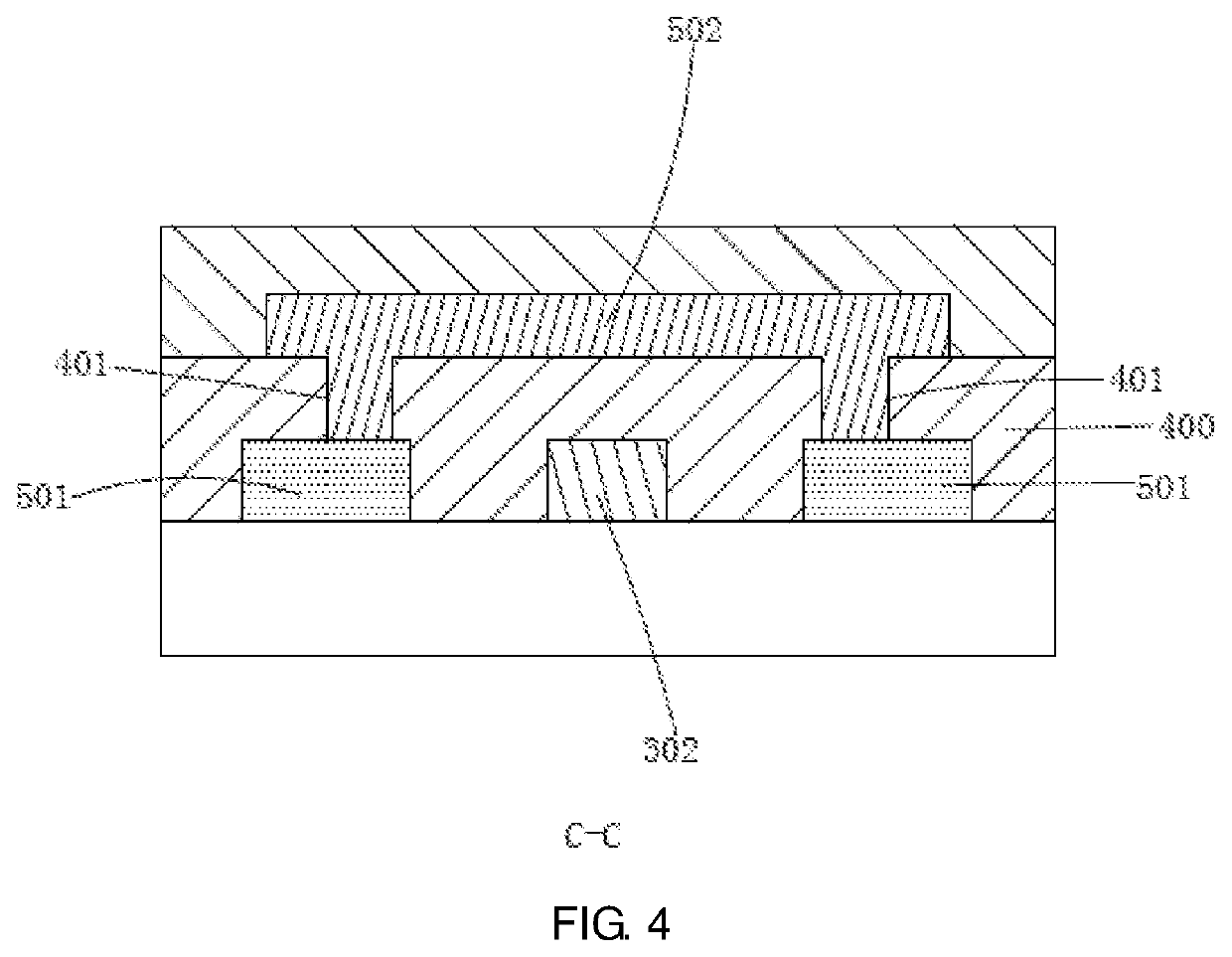 Touch panel structure and flexible touch display device