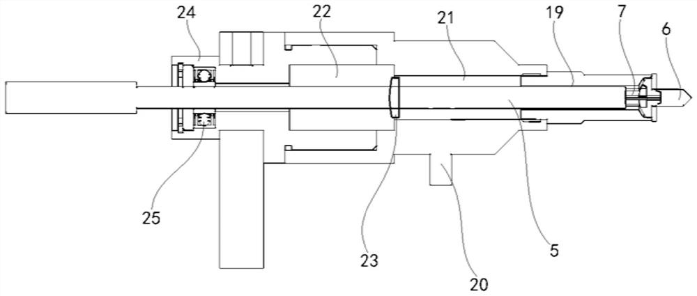 Screw assembling and disassembling clamp suitable for mechanical arm