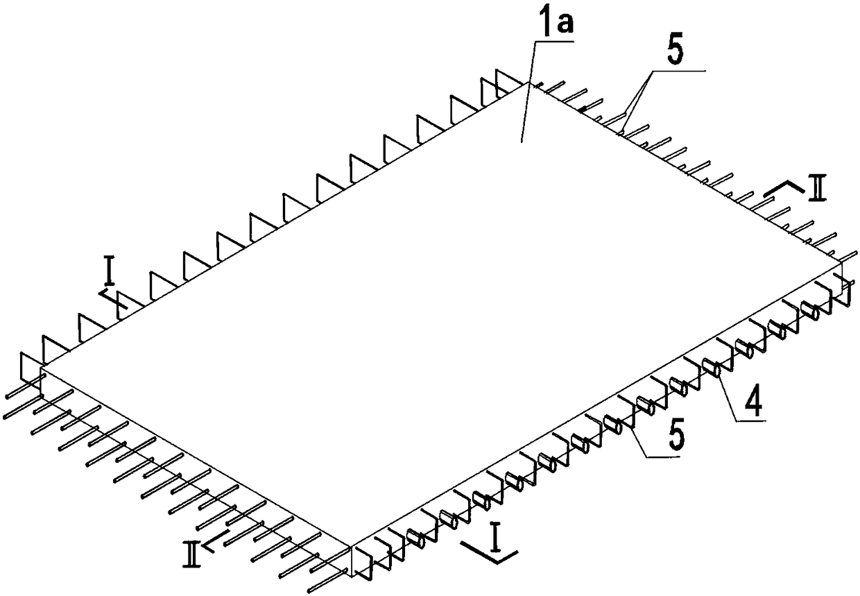 Bamboo-strip-containing structural slab and designing method thereof