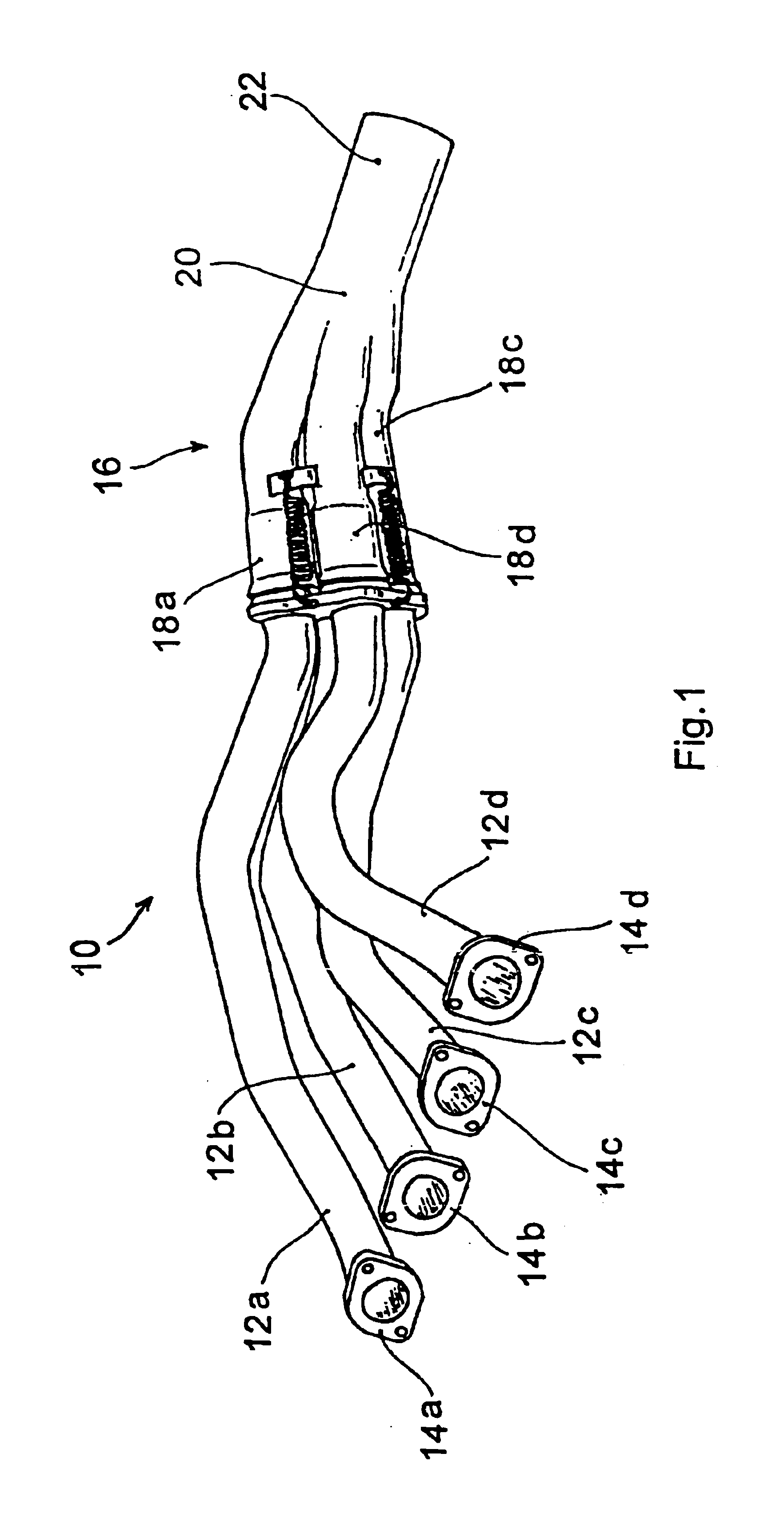 Exhaust unit for engines particularly for high-performance vehicles