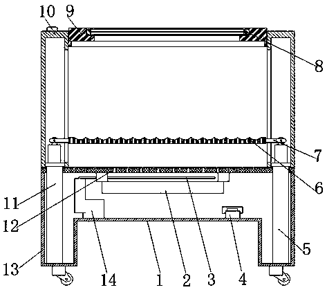 Spinning yarn storage barrel with drying and dust removing functions