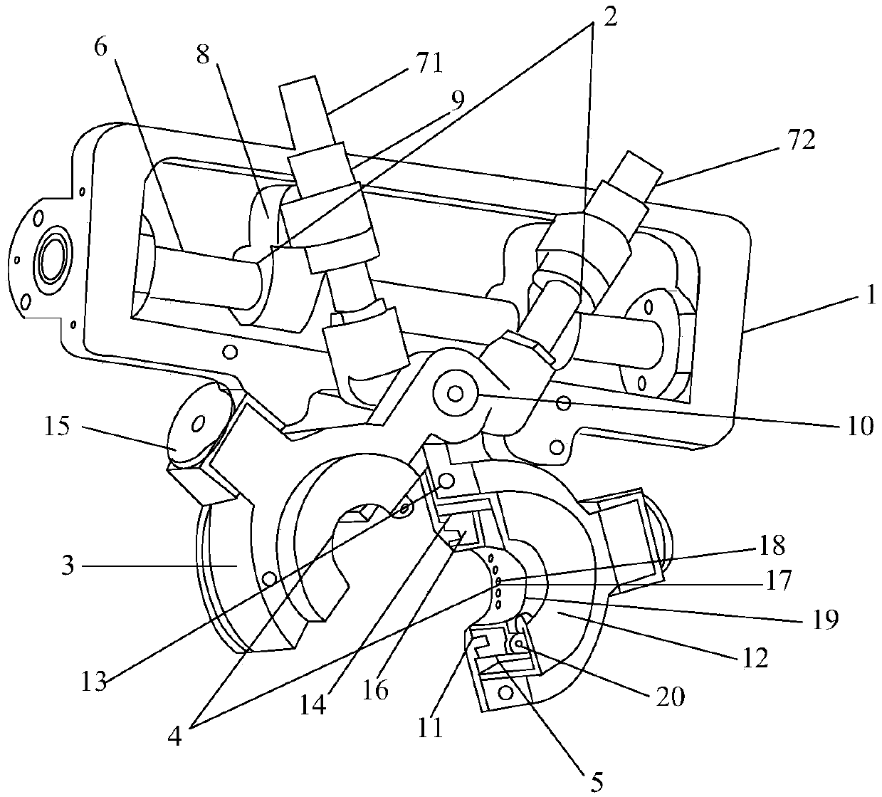 Ultrahigh pressure transmission line broken strand stroke-back device and using method thereof