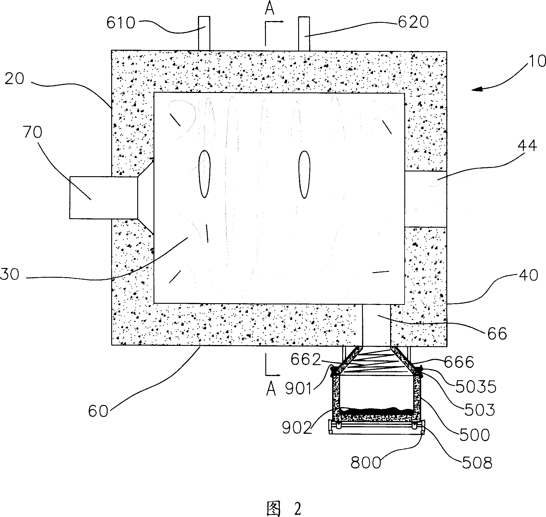 Heat conductive oil furnace using emulsifying coke mortar vortex burning device