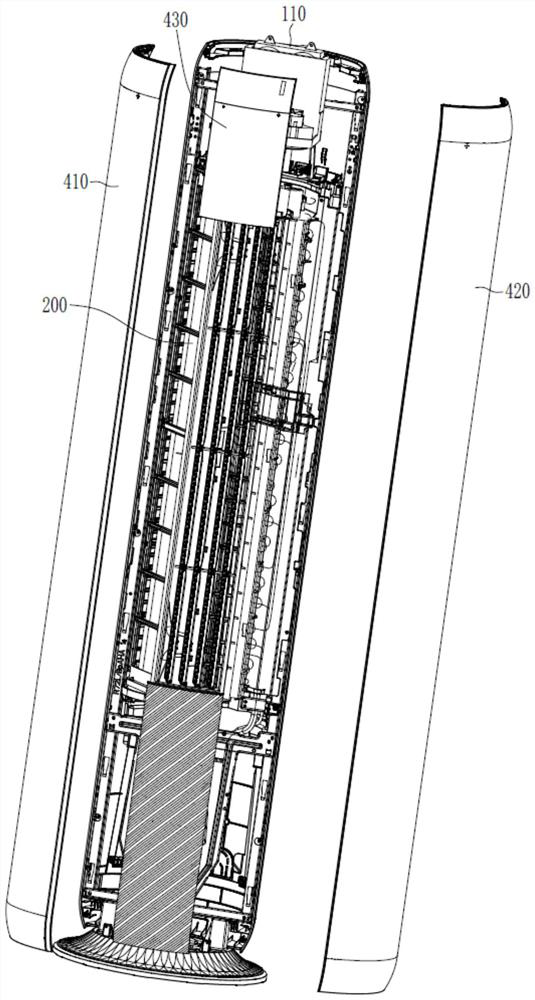 Split structure and cabinet easy to disassemble and wash