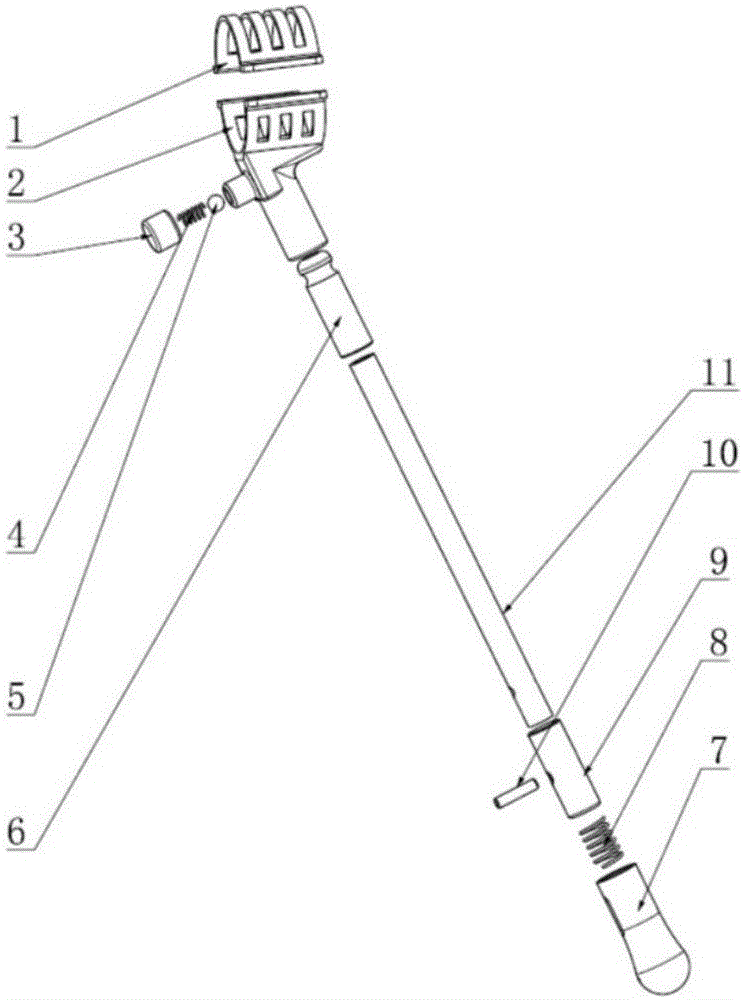 Quick-disassembling energy absorption undercarriage for multi-rotor unmanned aerial vehicle