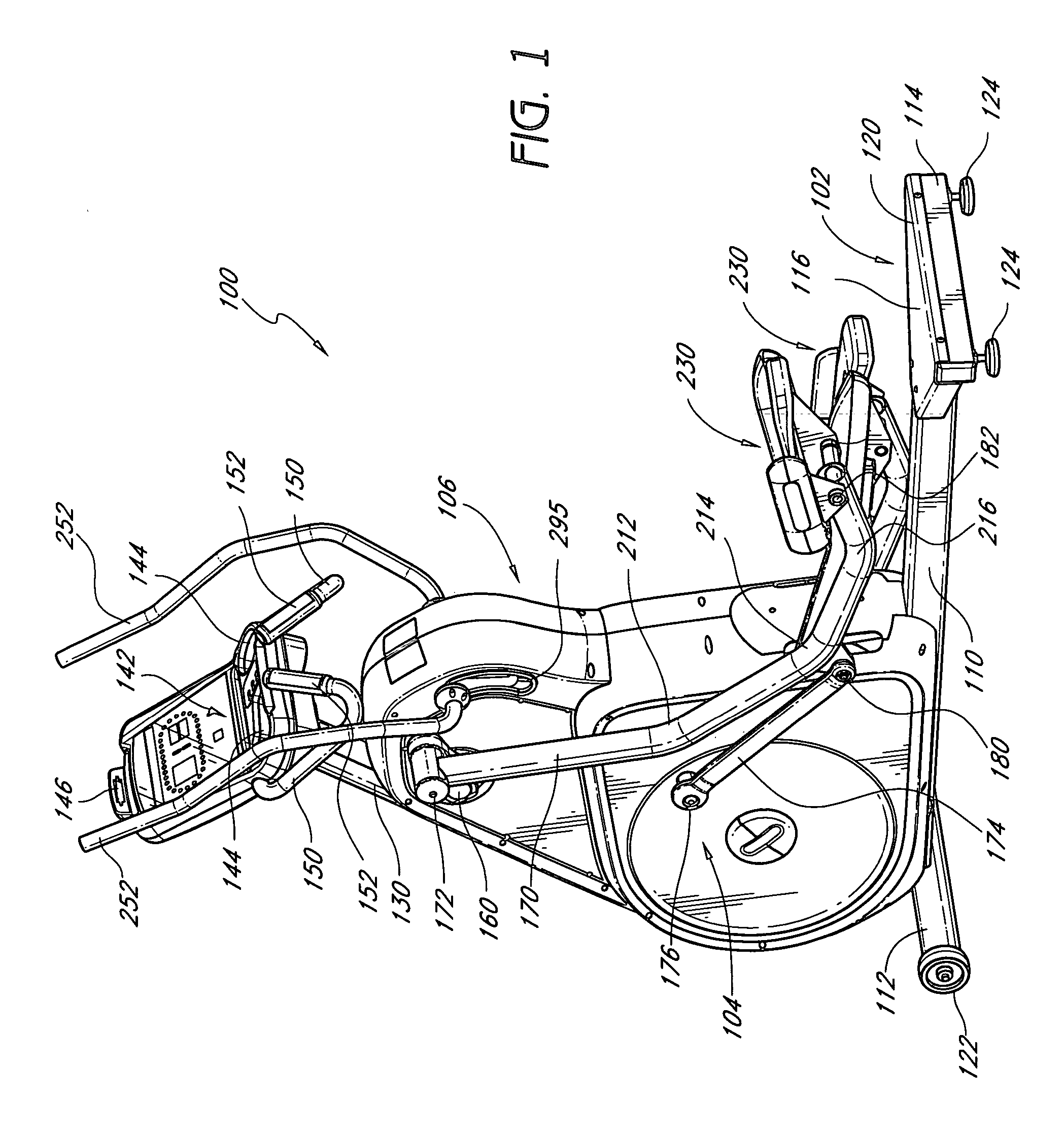 Articulating linkage exercise machine