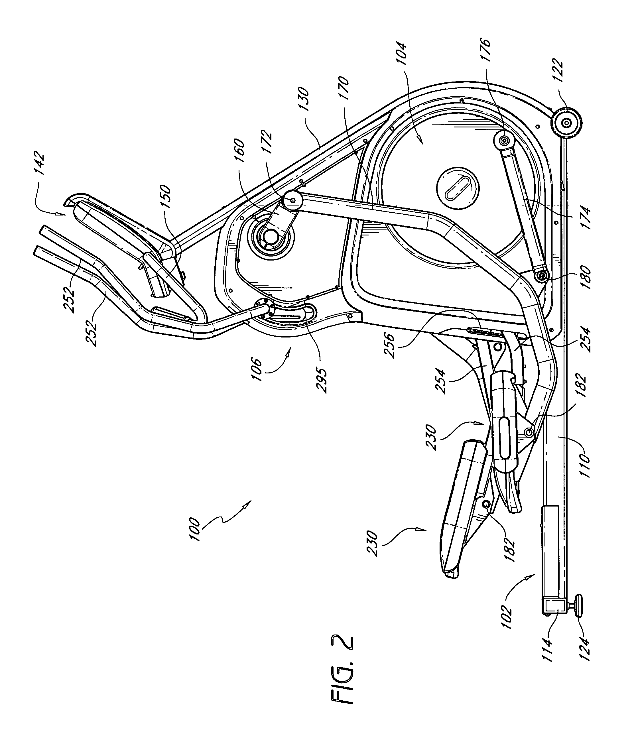 Articulating linkage exercise machine