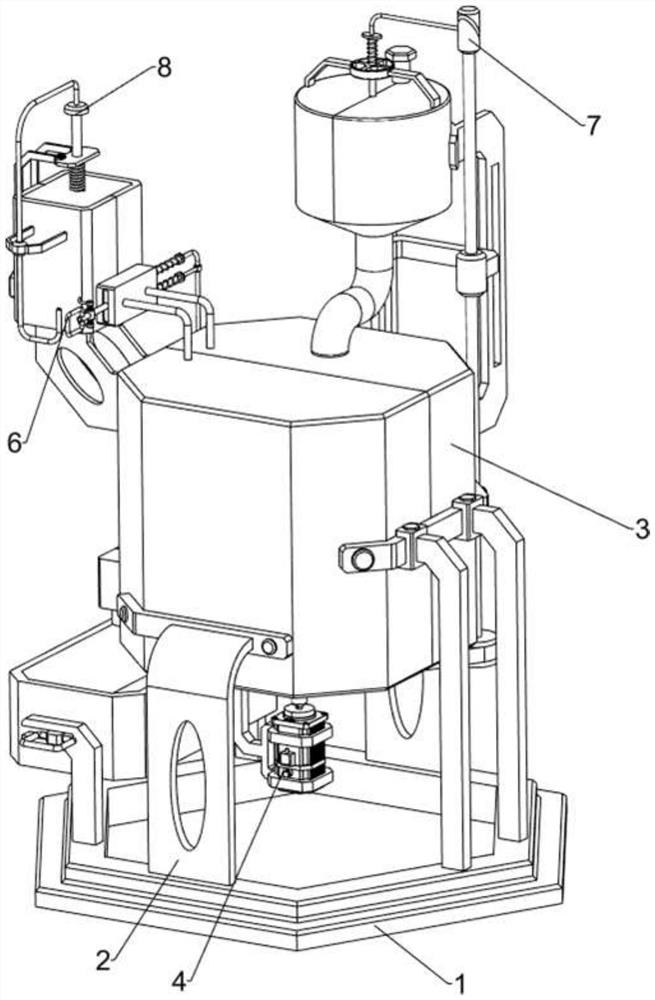 Waste lithium battery electrolyte wastewater recovery treatment device