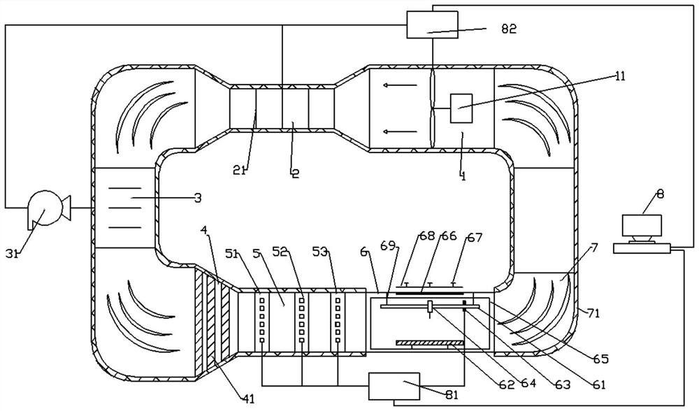 A multi-parameter coupled droplet evaporation experimental channel