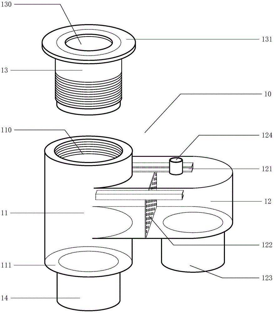 A filter type water tank two-way drain valve