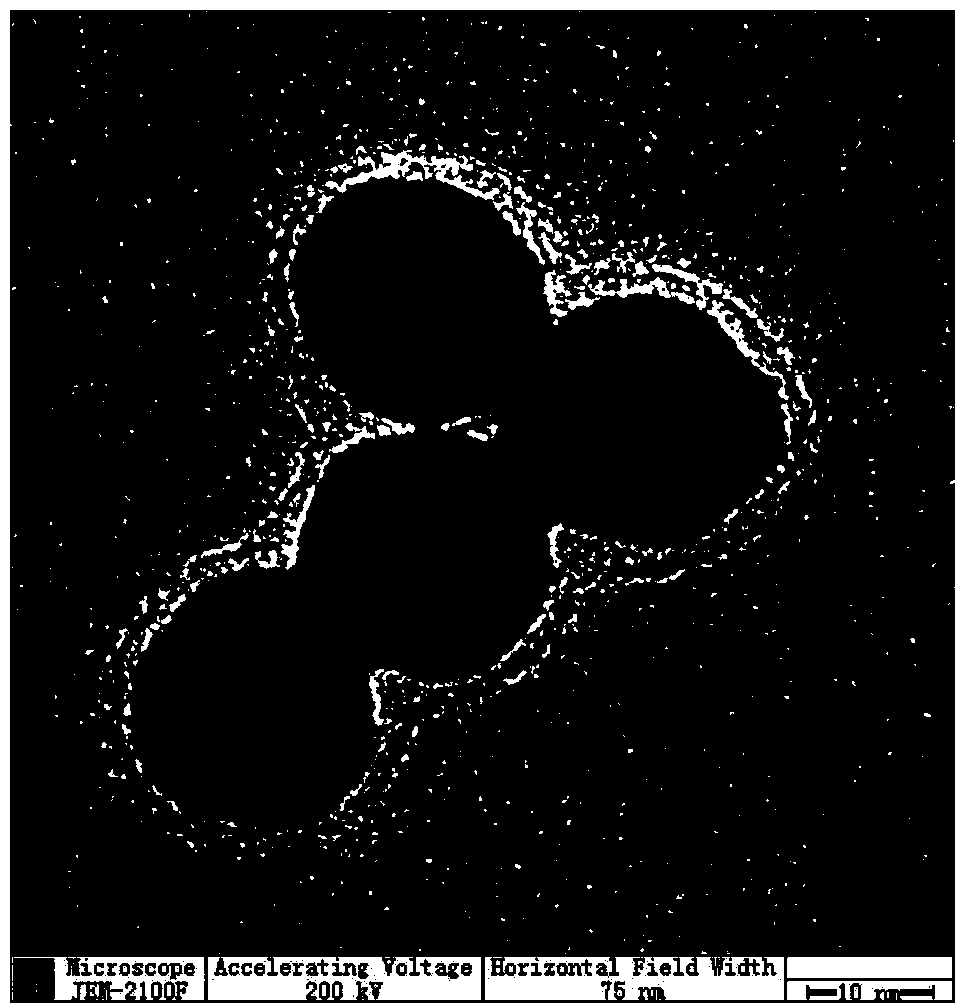 Supported core-shell catalyst with oxide coated shell and metal nanoparticle core and preparation method thereof