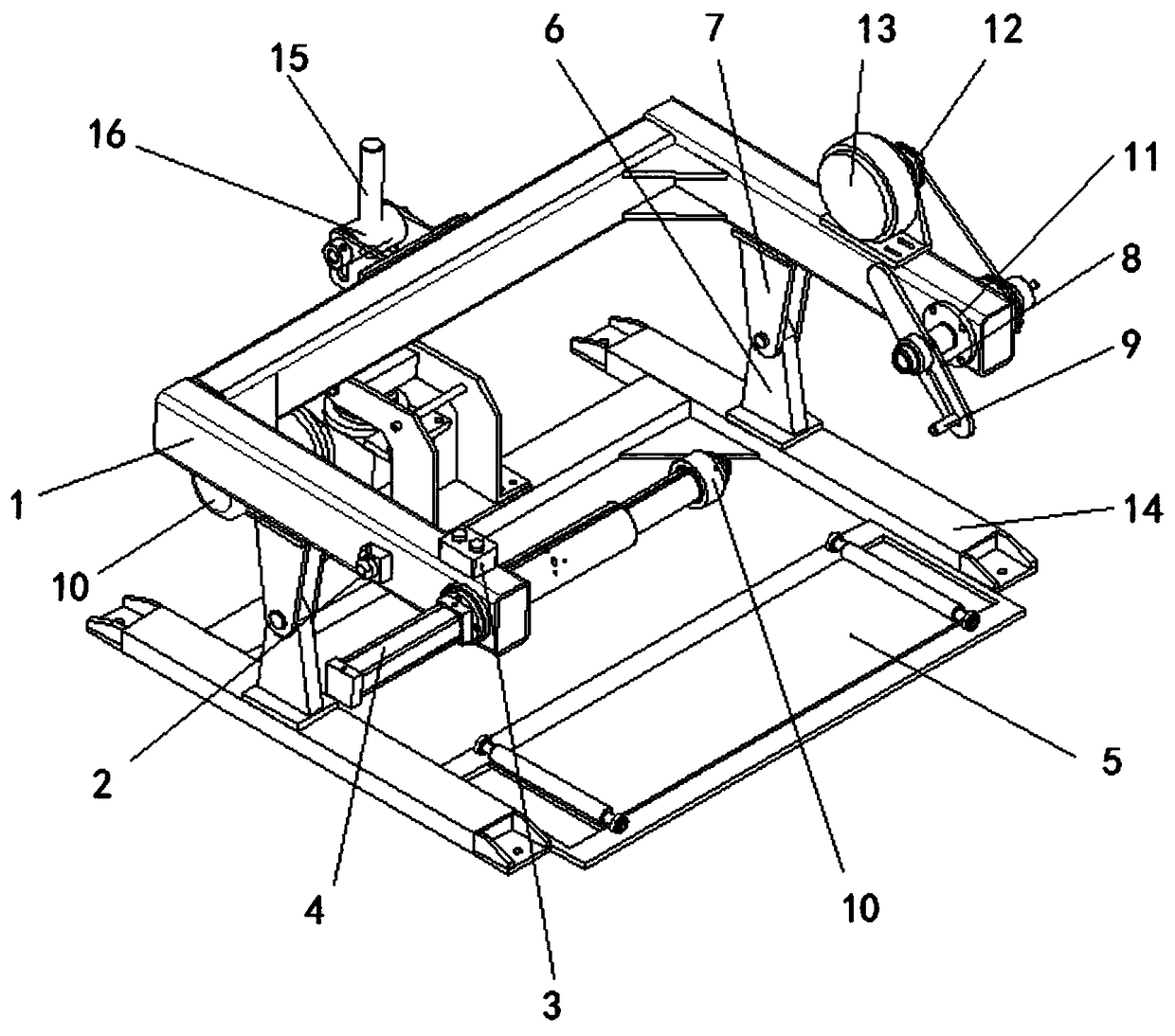 1250-type cable-stayed pay-off machine