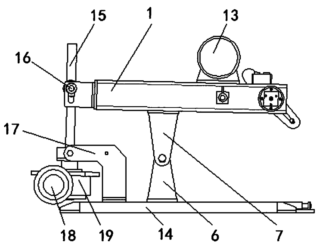 1250-type cable-stayed pay-off machine