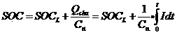 Rapid correction method for SOC (state of charge) estimation of energy storage lithium ion battery system