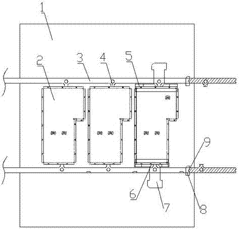 Novel hardware punching waste discharging die structure