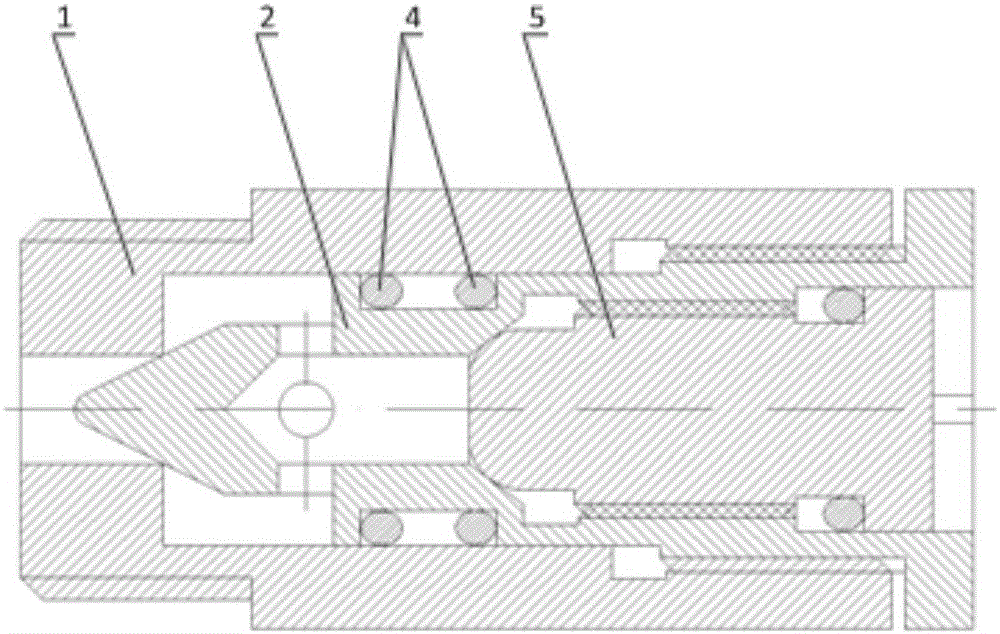 Microminiature feeding and discharging valve