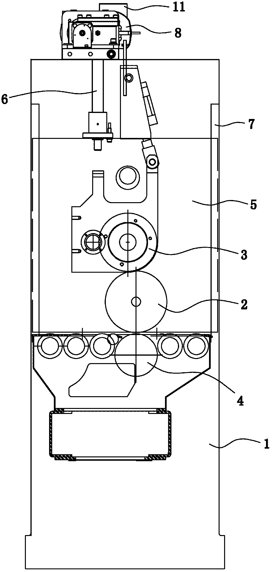 Printing unit structure capable of replacing adhered and hung printing offset plate under non-stop condition